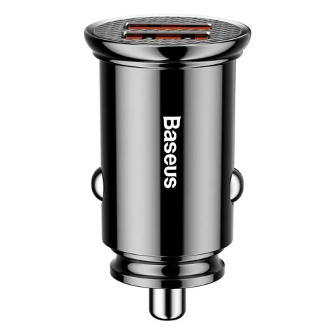 Ładowarka samochodowa Baseus Circular 2xUSB QC3.0 5A 30W (czarna)