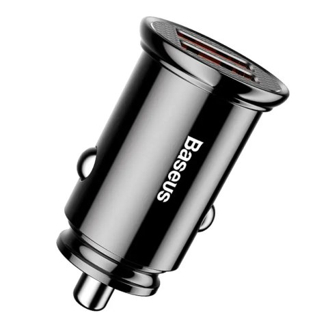 Ładowarka samochodowa Baseus Circular 2xUSB QC3.0 5A 30W (czarna)