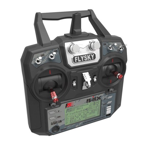 Zestaw FlySky nadajnik FS-i6X + odbiornik iA6B, 10 kanałów AFHDS 2A Zestaw FlySky nadajnik FS-i6X + odbiornik iA6B, 10 kanałów AFHDS 2A