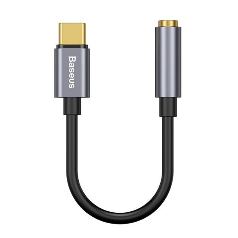 Adapter audio Baseus L54 USB-C + mini jack 3,5mm (szary) Adapter audio Baseus L54 USB-C + mini jack 3,5mm (szary)