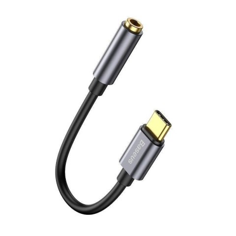 Adapter audio Baseus L54 USB-C + mini jack 3,5mm (szary) Adapter audio Baseus L54 USB-C + mini jack 3,5mm (szary)