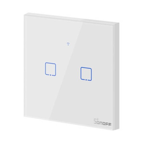 Dotykowy włącznik światła WiFi + RF 433 Sonoff T1 EU TX (2-kanałowy) Dotykowy włącznik światła WiFi + RF 433 Sonoff T1 EU TX (2-kanałowy)