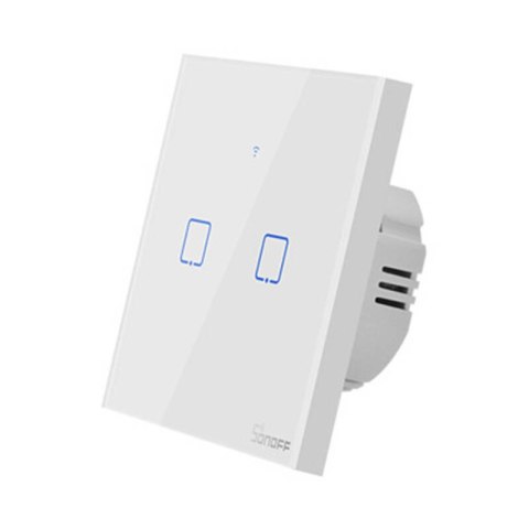 Dotykowy włącznik światła WiFi + RF 433 Sonoff T1 EU TX (2-kanałowy) Dotykowy włącznik światła WiFi + RF 433 Sonoff T1 EU TX (2-kanałowy)