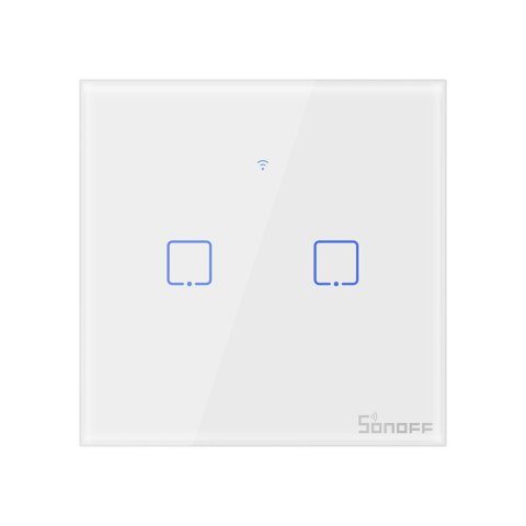 Dotykowy włącznik światła WiFi Sonoff T0 EU TX (2-kanałowy) Dotykowy włącznik światła WiFi Sonoff T0 EU TX (2-kanałowy)