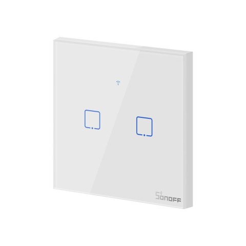 Dotykowy włącznik światła WiFi Sonoff T0 EU TX (2-kanałowy) Dotykowy włącznik światła WiFi Sonoff T0 EU TX (2-kanałowy)