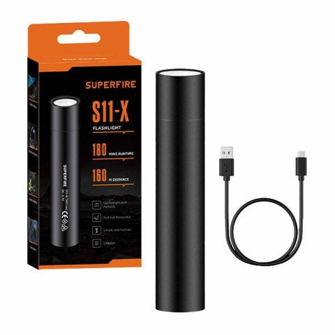Latarka Superfire S11-X, 700lm, USB Latarka Superfire S11-X, 700lm, USB