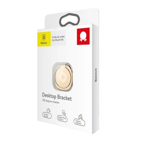 Uchwyt pierścień, ring holder Baseus Privity do telefonu (złoty) Uchwyt pierścień, ring holder Baseus Privity do telefonu (złoty)