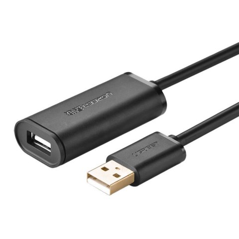 Kabel przedłużający USB 2.0 UGREEN US121, aktywny, 10m (czarny) Kabel przedłużający USB 2.0 UGREEN US121, aktywny, 10m (czarny)