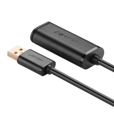 Kabel przedłużający USB 2.0 UGREEN US121, aktywny, 10m (czarny) Kabel przedłużający USB 2.0 UGREEN US121, aktywny, 10m (czarny)