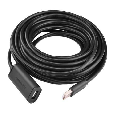 Kabel przedłużający USB 2.0 UGREEN US121, aktywny, 10m (czarny) Kabel przedłużający USB 2.0 UGREEN US121, aktywny, 10m (czarny)