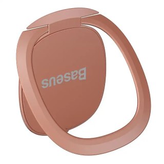 Uchwyt pierścień, ring holder Baseus Invisible do telefonu (różowy)