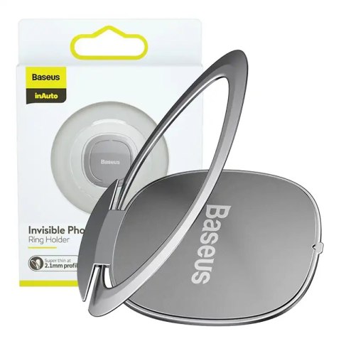 Uchwyt pierścień, ring holder Baseus Invisible do telefonu (srebrny)