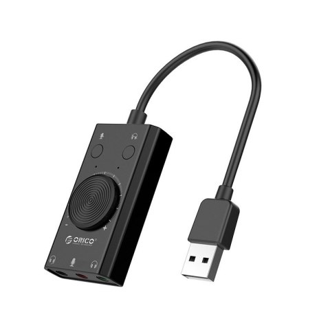 Zewnętrzna karta dźwiękowa Orico USB 2.0, 10cm Zewnętrzna karta dźwiękowa Orico USB 2.0, 10cm
