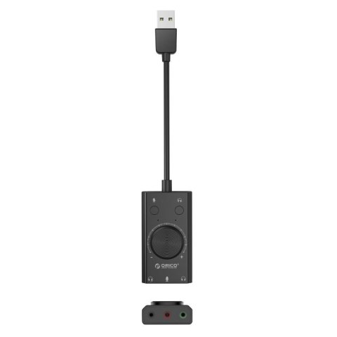 Zewnętrzna karta dźwiękowa Orico USB 2.0, 10cm Zewnętrzna karta dźwiękowa Orico USB 2.0, 10cm