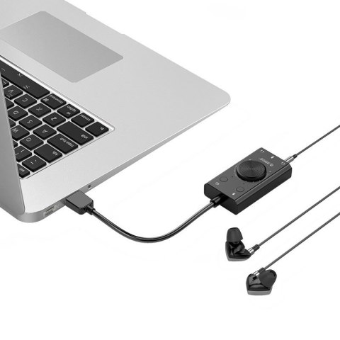 Zewnętrzna karta dźwiękowa Orico USB 2.0, 10cm Zewnętrzna karta dźwiękowa Orico USB 2.0, 10cm
