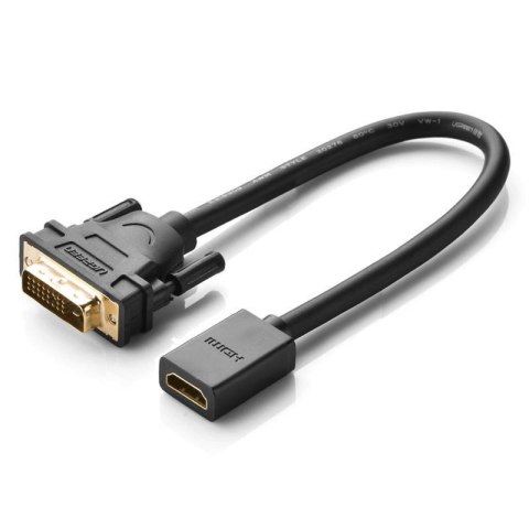 Adapter DVI do HDMI UGREEN 20118, 15cm (czarny) Adapter DVI do HDMI UGREEN 20118, 15cm (czarny)