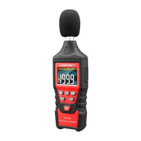 Cyfrowy miernik decybeli Habotest HT622B, USB, A/C Cyfrowy miernik decybeli Habotest HT622B, USB, A/C