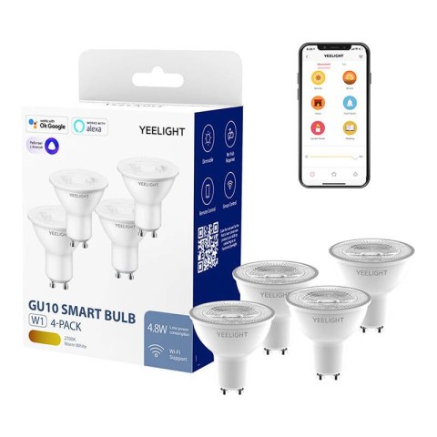 Inteligentna żarówka Yeelight W1 GU10 (ściemnialna) 4szt Inteligentna żarówka Yeelight W1 GU10 (ściemnialna) 4szt