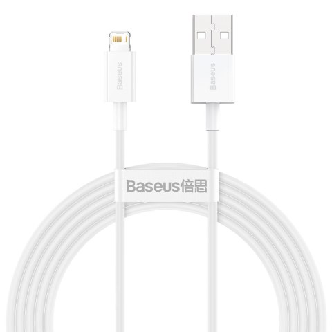 Kabel USB do Lightning Baseus Superior Series, 2.4A, 2m (biały)