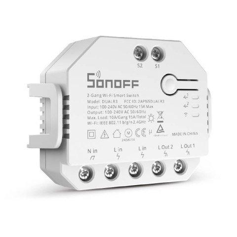 Inteligentny przełącznik WiFi Sonoff Dual R3 Inteligentny przełącznik WiFi Sonoff Dual R3