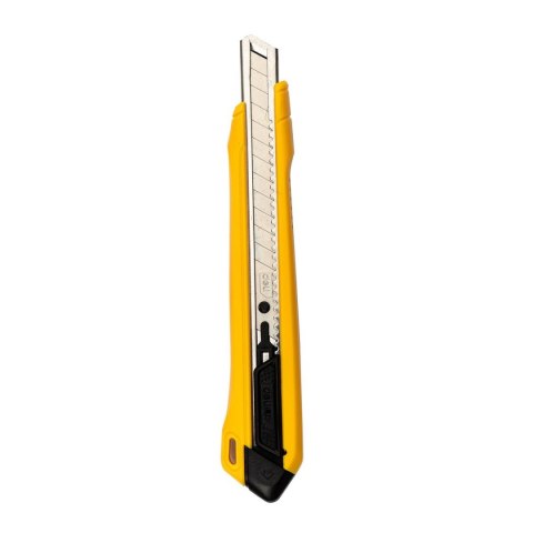 Nożyk z łamanym ostrzem Deli Tools EDL009B, SK4, 9mm (żółty) Nożyk z łamanym ostrzem Deli Tools EDL009B, SK4, 9mm (żółty)