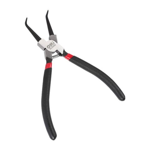Szczypce Segera wewnętrzne, wygięte Deli Tools EDL0343, 7" (czarne) Szczypce Segera wewnętrzne, wygięte Deli Tools EDL0343, 7" (czarne)