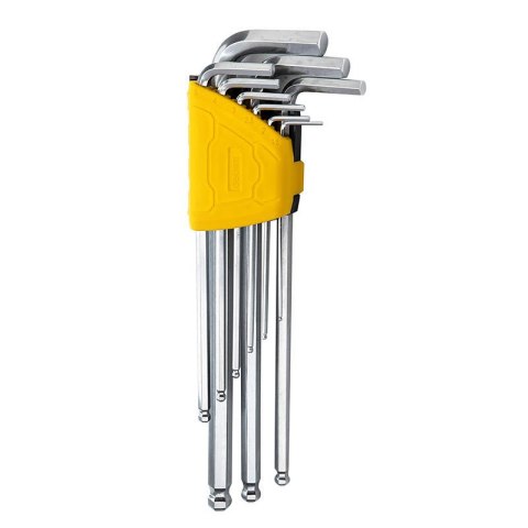 Zestaw kluczy imbusowych Deli Tools EDL3090, 1.5-10mm (srebrny) Zestaw kluczy imbusowych Deli Tools EDL3090, 1.5-10mm (srebrny)