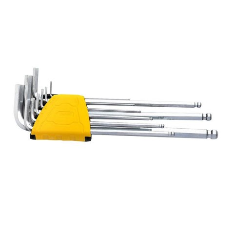 Zestaw kluczy imbusowych Deli Tools EDL3090, 1.5-10mm (srebrny) Zestaw kluczy imbusowych Deli Tools EDL3090, 1.5-10mm (srebrny)