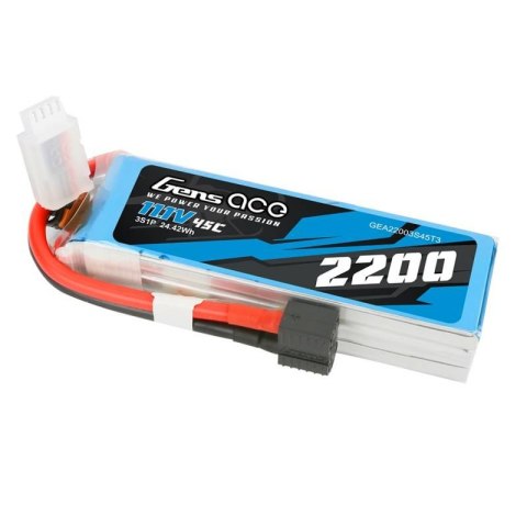 Akumulator Gens Ace Soaring 2200mAh 11.1V 45C 3S1P Akumulator Gens Ace Soaring 2200mAh 11.1V 45C 3S1P