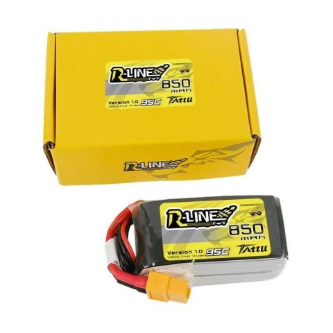 Akumulator Tattu R-Line 850mAh 14.8V 95C 4S1P Akumulator Tattu R-Line 850mAh 14.8V 95C 4S1P