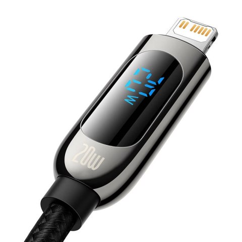 Kabel USB-C do Lightning Baseus Display, PD, 20W, 1m (czarny) Kabel USB-C do Lightning Baseus Display, PD, 20W, 1m (czarny)