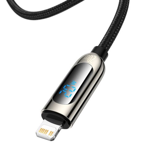 Kabel USB-C do Lightning Baseus Display, PD, 20W, 1m (czarny) Kabel USB-C do Lightning Baseus Display, PD, 20W, 1m (czarny)