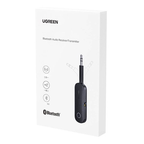Transmiter / Odbiornik AUX UGREEN CM403, Bluetooth 5.0 (czarny) Transmiter / Odbiornik AUX UGREEN CM403, Bluetooth 5.0 (czarny)