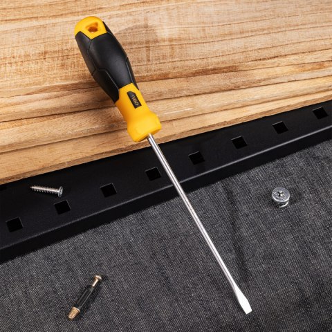 Wkrętak płaski Deli Tools EDL6251501, 5x150mm (czarny) Wkrętak płaski Deli Tools EDL6251501, 5x150mm (czarny)