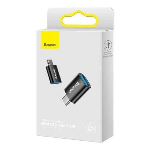 Adapter USB-C do USB-A Baseus Ingenuity, OTG (czarny) Adapter USB-C do USB-A Baseus Ingenuity, OTG (czarny)