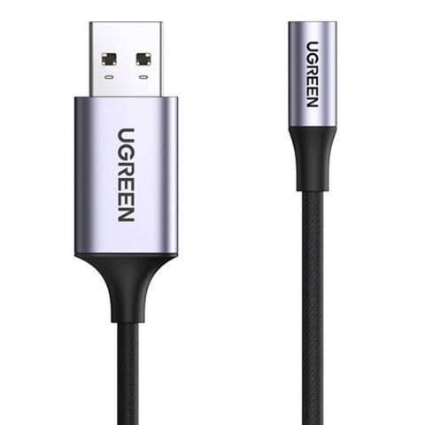 Adapter audio UGREEN CM477, USB do Mini Jack 3.5mm AUX (szary) Adapter audio UGREEN CM477, USB do Mini Jack 3.5mm AUX (szary)