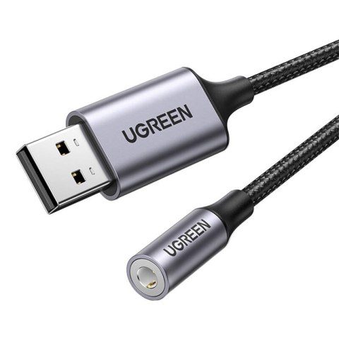 Adapter audio UGREEN CM477, USB do Mini Jack 3.5mm AUX (szary) Adapter audio UGREEN CM477, USB do Mini Jack 3.5mm AUX (szary)