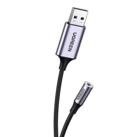 Adapter audio UGREEN CM477, USB do Mini Jack 3.5mm AUX (szary) Adapter audio UGREEN CM477, USB do Mini Jack 3.5mm AUX (szary)