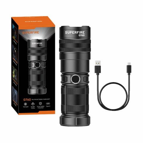 Latarka Superfire GT60, 2600lm, USB-C Latarka Superfire GT60, 2600lm, USB-C