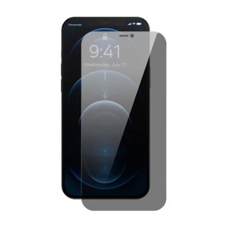 Szkło hartowane z filtrem prywatyzującym 0.3mm Baseus do iPhone 12 / 12 Pro (2szt)