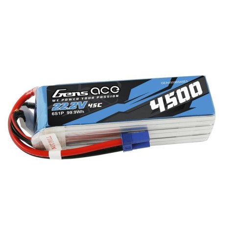 Akumulator Gens Ace 4500mAh 22.2V 45C 6S1P Akumulator Gens Ace 4500mAh 22.2V 45C 6S1P