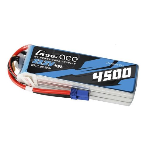Akumulator Gens Ace 4500mAh 22.2V 45C 6S1P Akumulator Gens Ace 4500mAh 22.2V 45C 6S1P