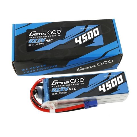 Akumulator Gens Ace 4500mAh 22.2V 45C 6S1P Akumulator Gens Ace 4500mAh 22.2V 45C 6S1P