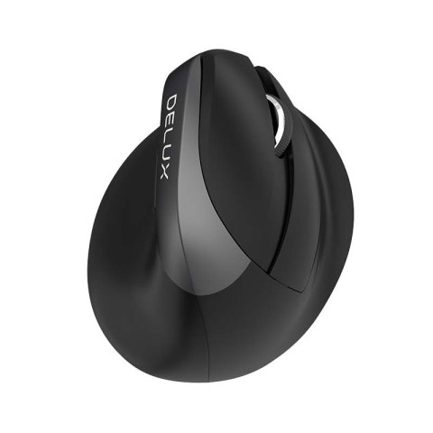 Bezprzewodowa mysz pionowa Delux M618Mini BT+2.4G RGB 4000DPI (szara) Bezprzewodowa mysz pionowa Delux M618Mini BT+2.4G RGB 4000DPI (szara)