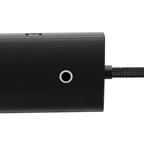 Hub 4w1 Baseus Lite Series USB-C do 4x USB 3.0 + USB-C, 2m (czarny) Hub 4w1 Baseus Lite Series USB-C do 4x USB 3.0 + USB-C, 2m (czarny)