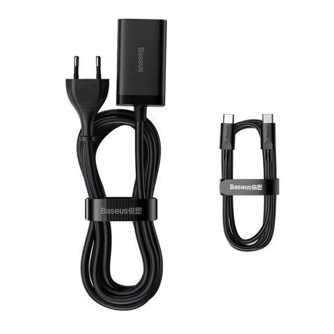 Ładowarka sieciowa Baseus GaN3 Pro, 2x USB-C, 2x USB, 65W (czarna) Ładowarka sieciowa Baseus GaN3 Pro, 2x USB-C, 2x USB, 65W (czarna)