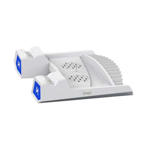 Wielofunkcyjna podstawka chłodząca do konsoli PS5 iPega PG-P5023A (biała) Wielofunkcyjna podstawka chłodząca do konsoli PS5 iPega PG-P5023A (biała)