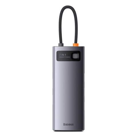 Hub 7w1 Baseus Metal Gleam Series, USB-C do 3x USB 3.0 + HDMI + USB-C PD + VGA + Ethernet RJ45 Hub 7w1 Baseus Metal Gleam Series, USB-C do 3x USB 3.0 + HDMI + USB-C PD + VGA + Ethernet RJ45