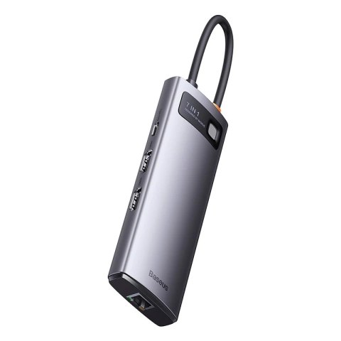 Hub 7w1 Baseus Metal Gleam Series, USB-C do 3x USB 3.0 + HDMI + USB-C PD + VGA + Ethernet RJ45 Hub 7w1 Baseus Metal Gleam Series, USB-C do 3x USB 3.0 + HDMI + USB-C PD + VGA + Ethernet RJ45