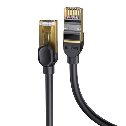 Kabel sieciowy Baseus Ethernet RJ45, 10Gbps, 0,5m (czarny) Kabel sieciowy Baseus Ethernet RJ45, 10Gbps, 0,5m (czarny)